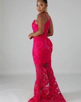 Adogirl Lace Embroidery Mesh Patchwork