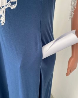 Casual Women Long Dress Tassel