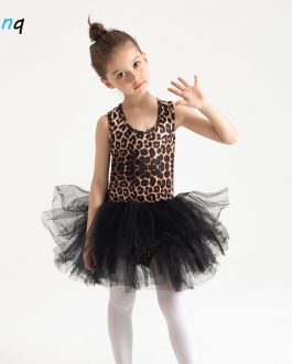 Leopard Girls Tutu Dress Summer
