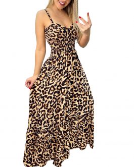 Leopard Print V-Neck Sexy