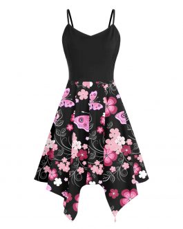 Plus Size 5xl Fashion Dresses For Women Floral