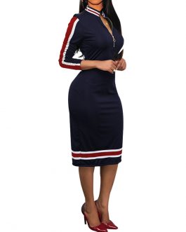 Sport Style Office Women Zipper