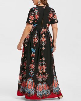 Summer Plus Size Fashion Maxi
