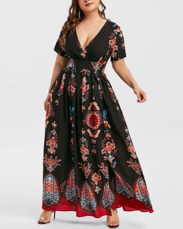 Summer Plus Size Fashion Maxi