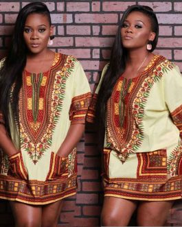 Women Short Sleeve Fashion African